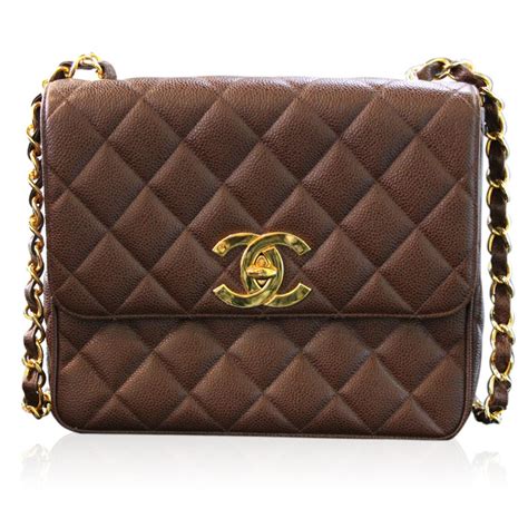 chanel bag brown|white quilted chanel bag.